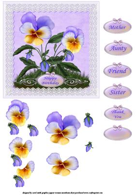 Pansies and Lace