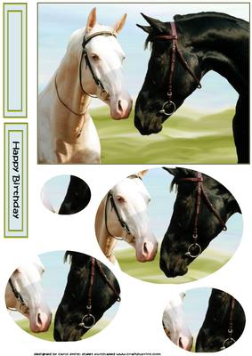 Horse Love Oval Pyramid