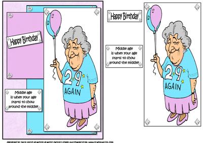 Ethel Knows About Middle Age Quick Card