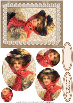 The Vintage Lady Oval Pyramid