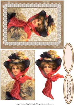 The Vinage Lady Decoupage