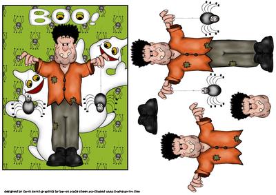 Frankie and Friends Halloween Decoupage