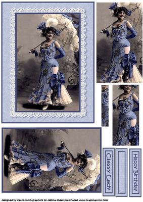Classy or Sassy Vintage Lady Pyramid