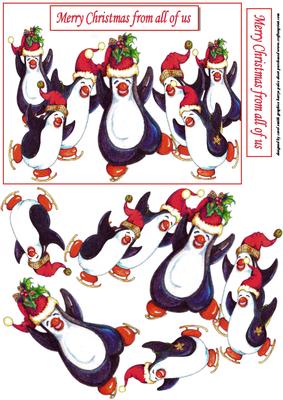 Merry Christmas from All of Us Decoupage