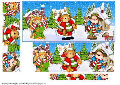 Cute and Colourful Dl Christmas Pyramid