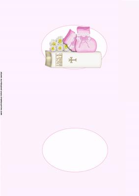 Baby Girl Christening Insert