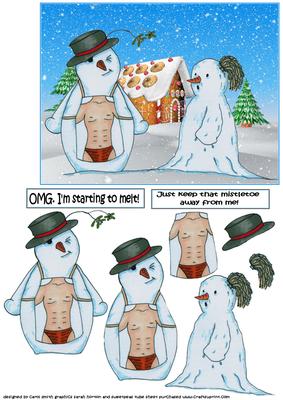 Mr and Mrs Frosty Snowman