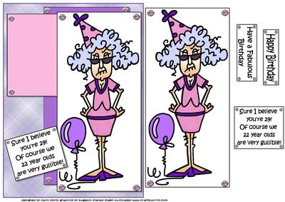 Stella Says She's Very Gullible Quick Card