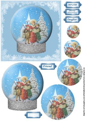 Christmas Carolers Snow Globe