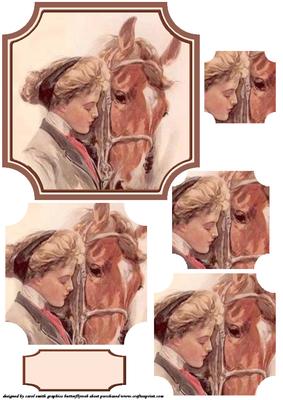 A Girl and Her Horse Inverted Corner Topper