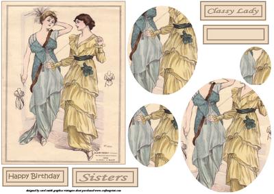Vintage Followers of Fashion Oval Pyramid