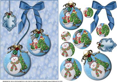 Christmas Snowglobe Baubles