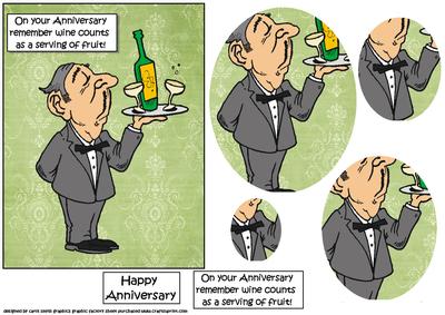 Jeeves Serves Anniversary Wine Oval Pyramid