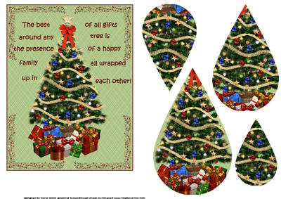 The Family Christmas Tree Teardrop