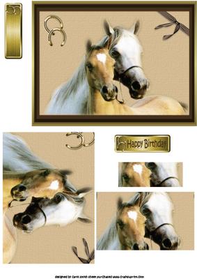 Framed Horses Pyramid