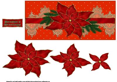 The Poinsettia and Antique Gold Lace
