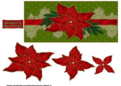 The Poinsettia and Antique Gold Lace 2
