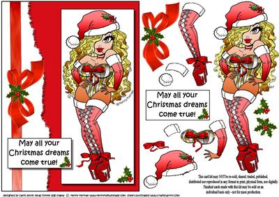 Xmas Hottie Hopes Your Dreams Come True