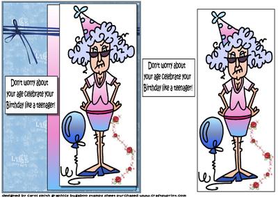 Stella Says Don't Worry About Your Age Quick Card