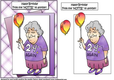 From One "hottie" to Another Quick Card