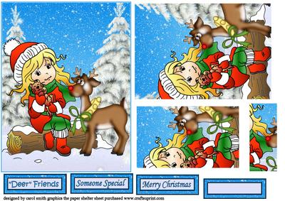 Cute Christmas Girl Pyramid
