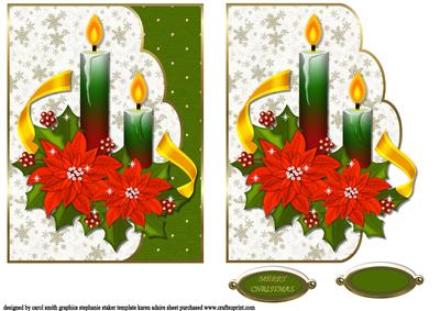 The Two Candles Faux Envelope