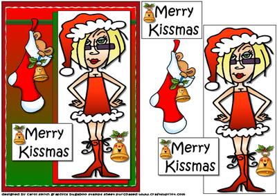 J.j Says Merry Kissmas Quick Card