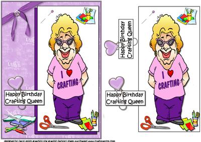 Happy Birthday Crafting Queen Quick Card