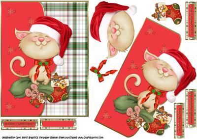 Cute Christmas Friends, Quick Card