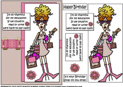 J.j,s Thankful for Her Education Quick Card
