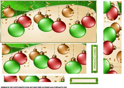 Bauble Garland Dl Green