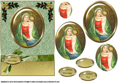 Mary and Child Vintage Pendant