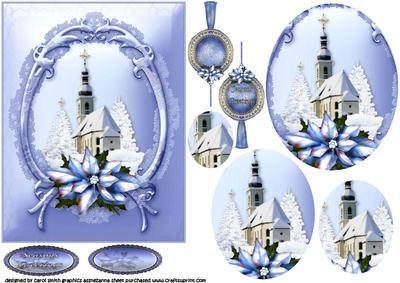 The Christmas Church Oval Pyramid