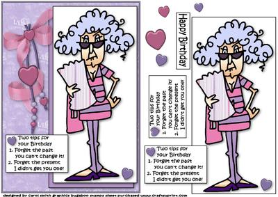 Stella Has Tips for Your Birthday Quick Card