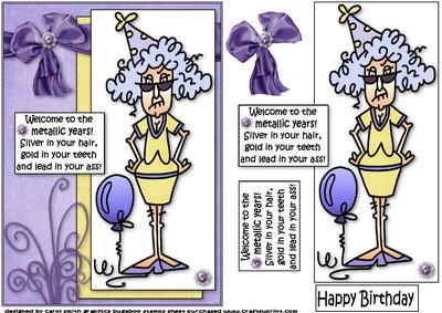 Stella Welcome to the Metallic Years Quick Card