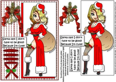 Mrs Claus Doesn't Have to Be Good Quick Card