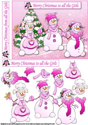 Merry Christmas to All the Girls Pink