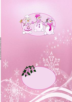 Merry Christmas to the Girls Pink Insert