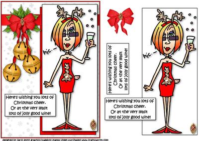 J.j Here's to Christmas Cheer Quick Card