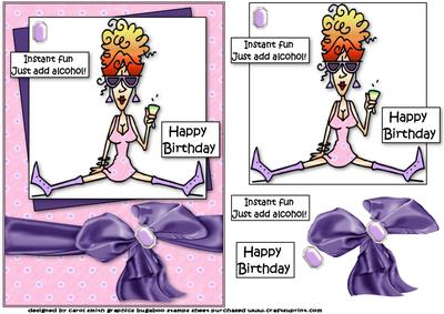 Rita Margarita Instant Fun Quick Card