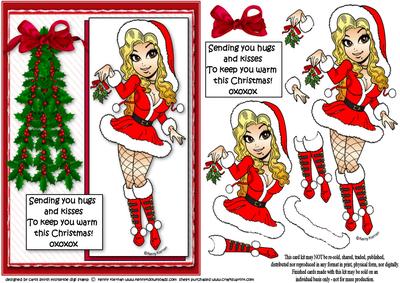 Miss Mistletoe Sends Hugs and Kisses