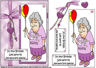 Ethel Wants to Party Quick Card