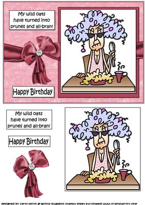 Stella Has Prunes and All-bran Quick Card