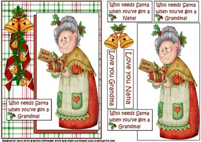 Who Needs Santa Eh Grandma Quick Card