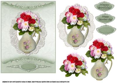 Antique Vase of Flowers