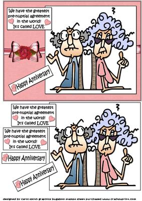 Stella and Gus Have a Pre-nup Quick Card
