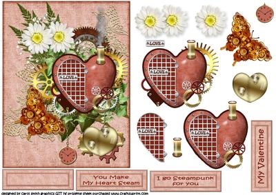 My Steaming Heart Steampunk Valentine