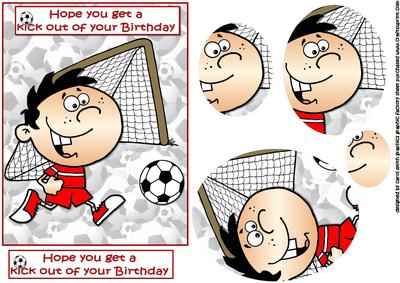 Football Birthday Boy Oval Pyramid