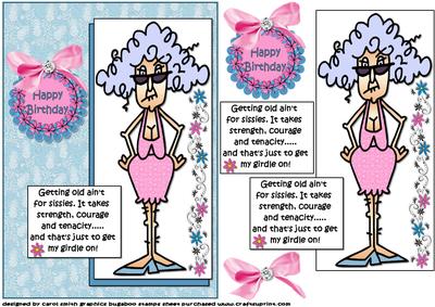 Stella Says Getting Old Ain't for Sissies Quick Card