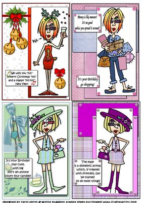 Selection of Four J.j. Themed Toppers